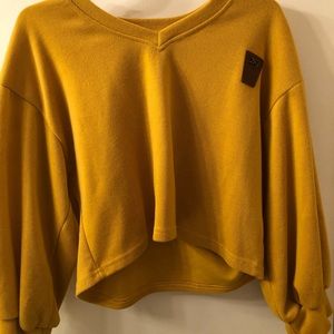Yellow long sleeve.